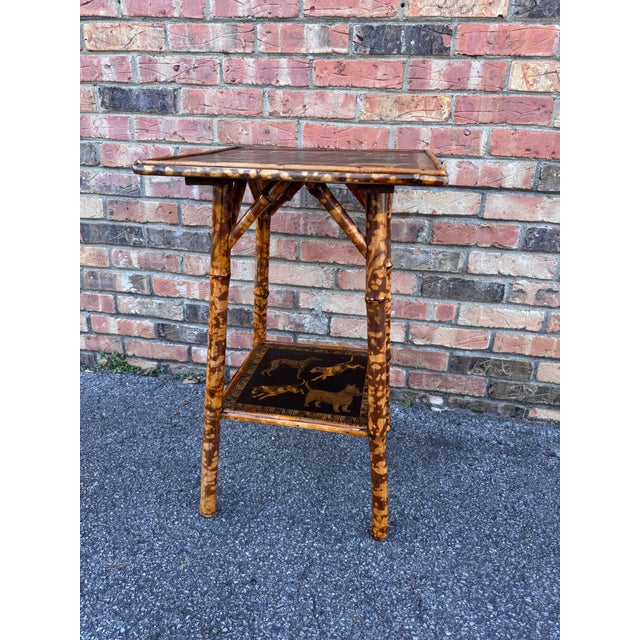 Wood 19th Century English Bamboo Table For Sale - Image 7 of 7