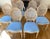 Set of 6 Custom Italian Cane Back Chairs in Light Blue For Sale In New York - Image 6 of 15