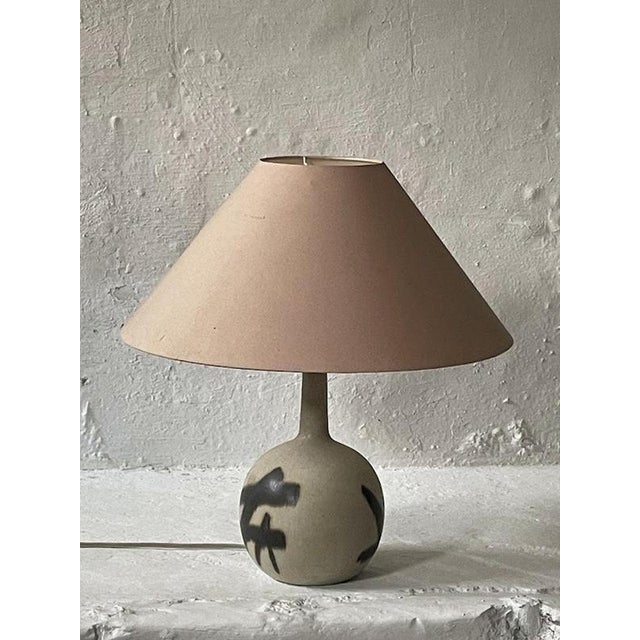 Original ceramic table lamp designed by Eigil Hinrichsen, dating back to the 1960s from Denmark. This unique piece...