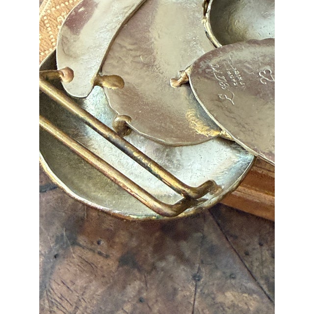 Metal Vintage Exart Brass Butterfly Belt Buckle Mexico 1970s Boho Bohemian Trendy Disco Accessories For Sale - Image 7 of 12