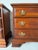 Vintage Chippendale-Style Mahogany Three-Drawer Nightstands – A Pair For Sale - Image 4 of 13