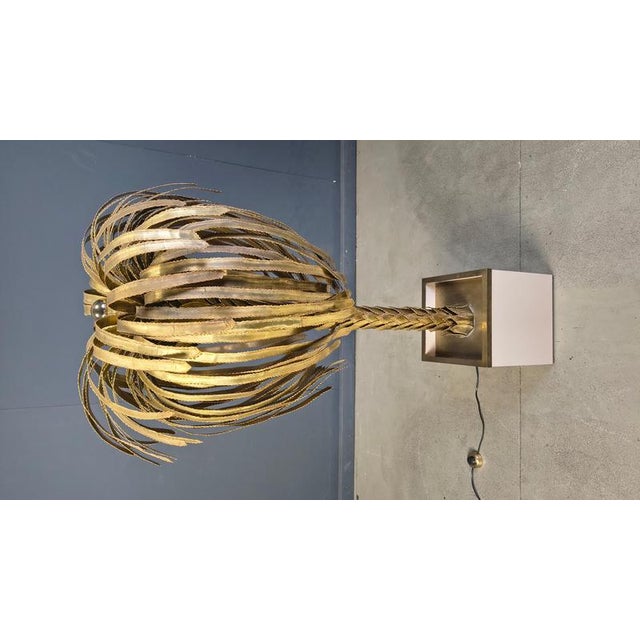 Brass Palm Tree Floor Lamp from Maison Jansen, 1970s For Sale - Image 9 of 18