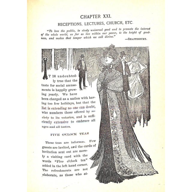 "Etiquette Up-to-Date: For Polite Society" 1901 White, Annie Randall For Sale In New York - Image 6 of 12