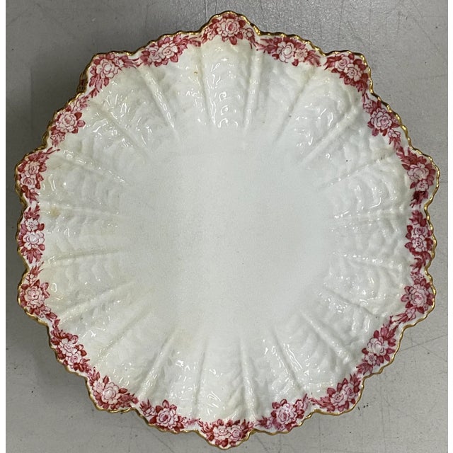 White Five Coalport Dessert Plates 19th Century For Sale - Image 8 of 12
