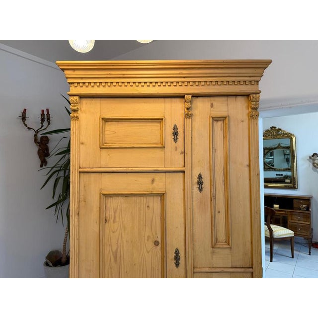 Farmhouse Wardrobe in Softwood For Sale - Image 6 of 16