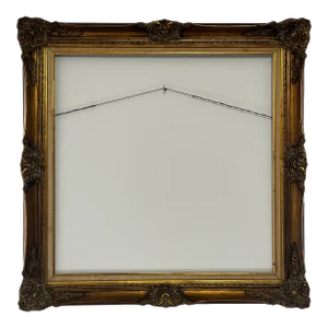 Antique Classic French 20th Century Gold Gilt-Wood Picture Frame