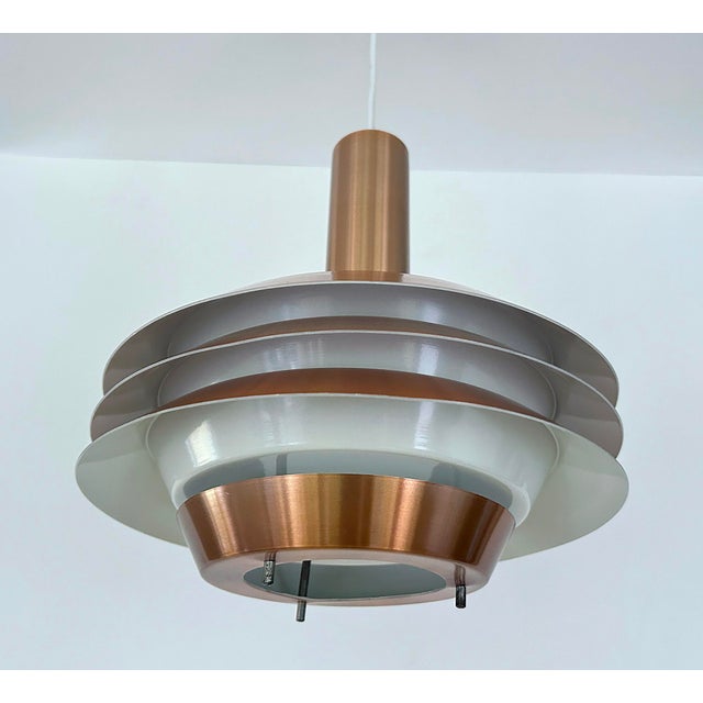 1970s Mid-Century Modern Danish Copper Pendant Light, 1970s For Sale - Image 5 of 18