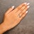 10K Yellow Gold 1/10 Cttw Diamond Swirl and Halo Promise Ring (I-J Color, I3 Clarity) - Size 6 For Sale In New York - Image 6 of 7