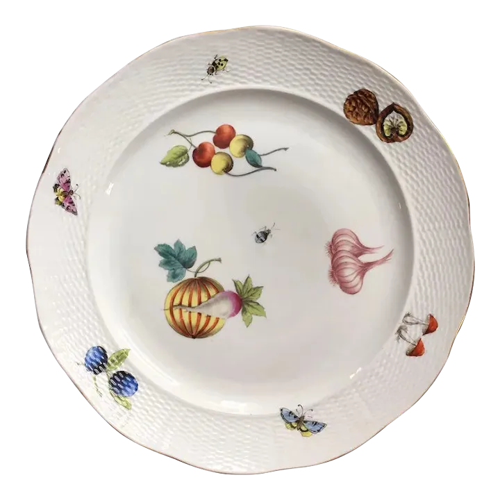 Vintage Porcelain Herend Dinnerware | Chairish
