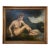 Early–Mid 20th Century Signed J. M. Robinson Oil on Board — Reclining Nude by the Water For Sale