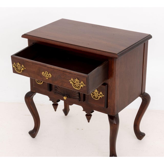Pair of Queen Anne Style Mahogany Lowboys For Sale - Image 10 of 13