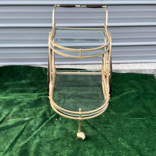 Metal Mid Century Modern Bar Cart or Plant Stand For Sale - Image 7 of 7