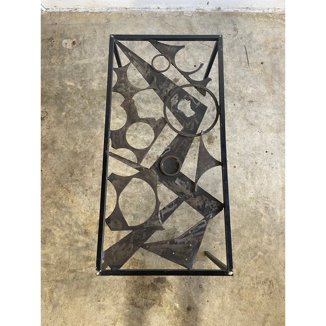 Mid Century Brutalist Coffee or Console Table For Sale In Miami - Image 6 of 14