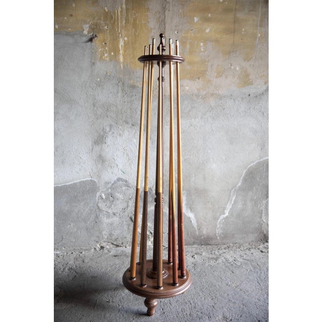 very scenic rotating billiard cue holder