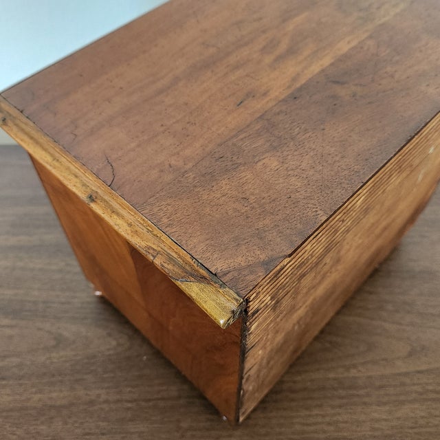 Vintage or Antique Miniature Chest in Walnut For Sale - Image 12 of 18
