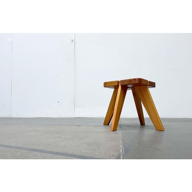 Mid-Century Modern Mid-Century Modern Apila Stool in Pinewood attributed to Rauni Peippo, Finland, 1960s For Sale - Image 3 of 18