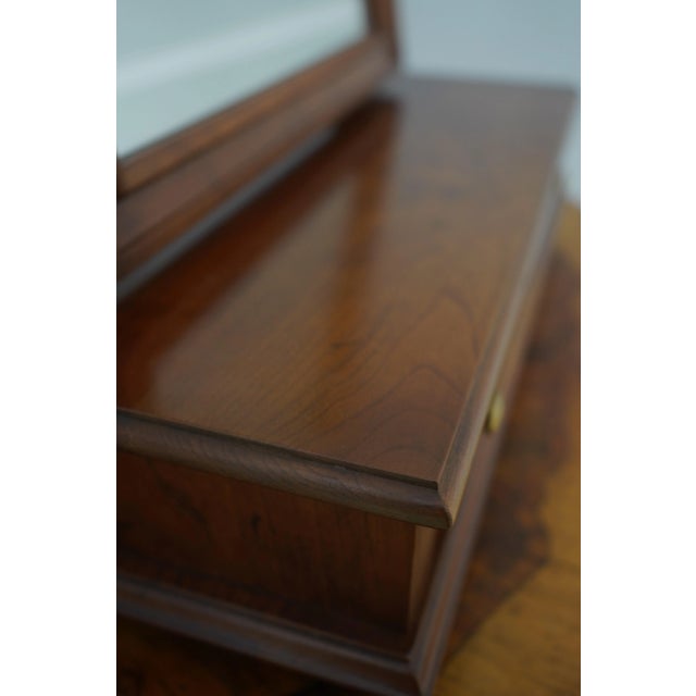 Stickley Cherry Valley 1 Drawer Shaving Dresser Mirror For Sale - Image 10 of 12