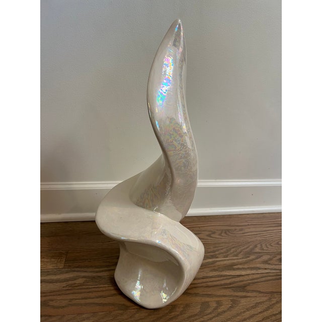 Postmodern 1980s Postmodern Ceramic Sculpture Signed Ah For Sale - Image 3 of 7