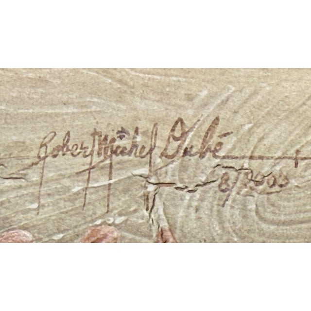 Signed Habersham Hand-Painted French Country Four-Door Cabinet, August 2005 For Sale - Image 15 of 15