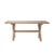 Crafted from reclaimed elm, this dining table features a substantial rectangular top supported by a classic X-frame...