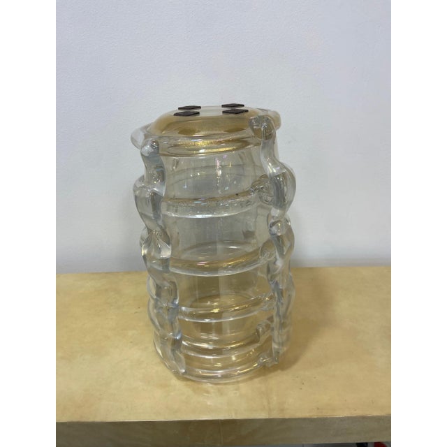 1990s Murano Glass Vase with Pure Gold by Costantini, 1990s For Sale - Image 5 of 11