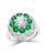 Antique Victorian Emerald and Solitaire Diamond Ring in Platinum Estate For Sale - Image 18 of 18
