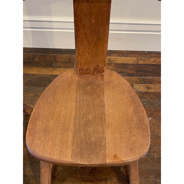 Mid 20th Century T-Chair Brutalist Chairs For Sale In Madison - Image 6 of 9