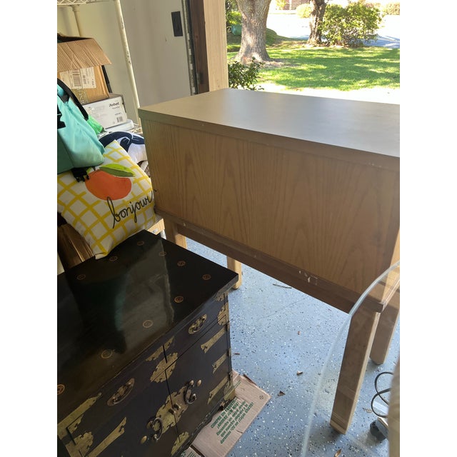 Vintage 15-Drawer Library Card Catalog Cabinet on Stand – Mid-Century Library Furniture For Sale - Image 6 of 9
