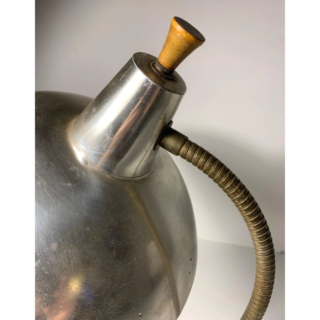 Mid 20th Century Vintage Gooseneck Desk Lamp attributed to Lightolier For Sale - Image 5 of 8