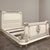 Almond Antique Italian Neoclassical Painted Queen Bed For Sale - Image 8 of 18