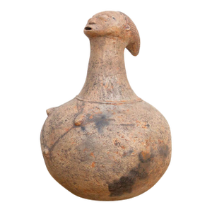 Antique Mangbetu Anthropomorphic Terracotta Vessel
