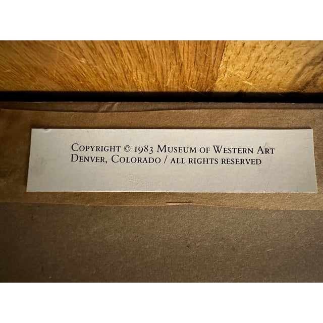 1980s Museum Print of “Piegans” by Charles M. Russell From the Opening of the Museum of Western Art (Denver, Colorado 1983) For Sale - Image 5 of 9