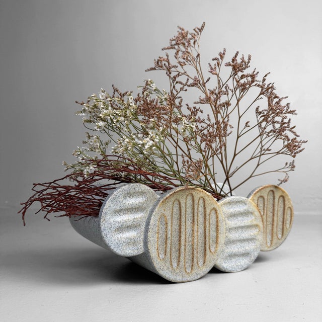 Ceramic Ikebana Vase, Japan, 1970s For Sale - Image 6 of 9