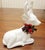 Vintage White Ceramic Deer Figurine, Christmas Around the World, Made in Taiwan For Sale - Image 10 of 10
