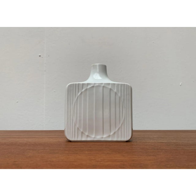 Vintage German Minimalist Porcelain Vase from Fürstenberg For Sale - Image 12 of 18