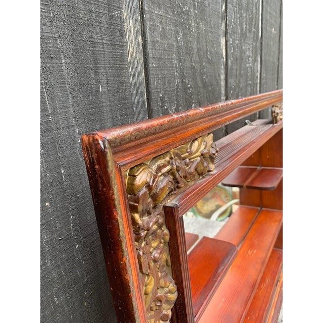 1960s Mid-Century Modern Shadow Box Mirrored Shelf For Sale - Image 5 of 12