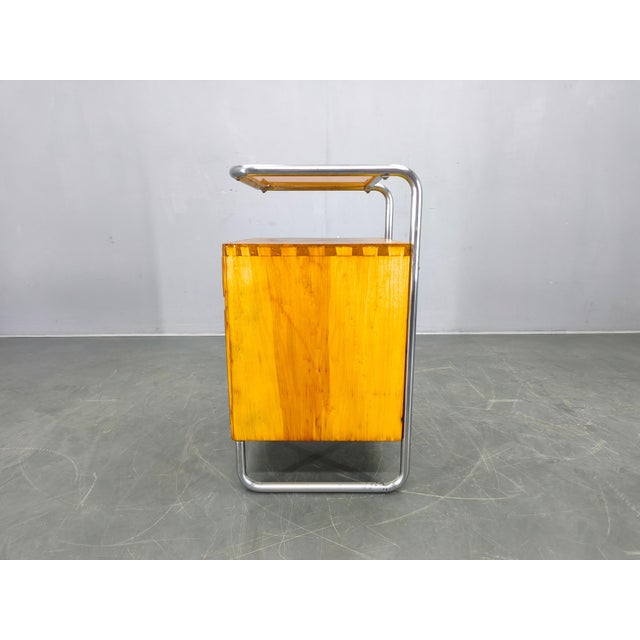 Bauhaus Chrome Tubular Nightstand with Glass Top, 1930s For Sale - Image 15 of 18