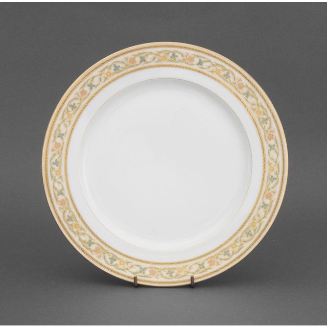Contemporary L. Bernardaud & Co. Porcelain Dinner Plates, 11 For Sale - Image 3 of 6