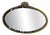 Late Victorian Oval Faceted Brass Wall Mirror, 1890s For Sale