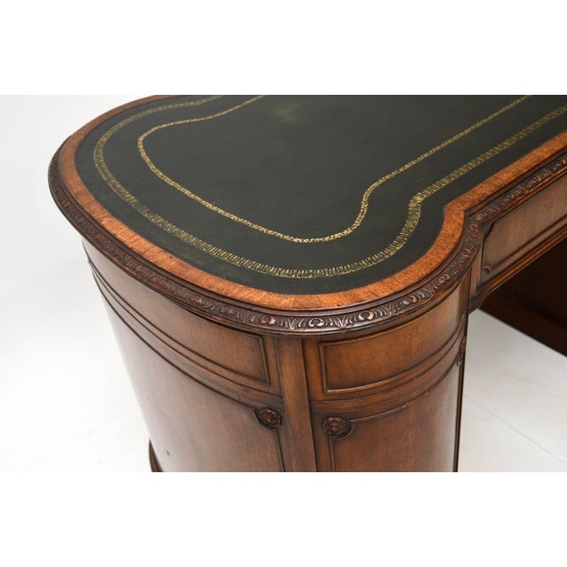 Georgian Style Pedestal Desk, 1930s For Sale - Image 10 of 13