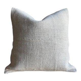 Vintage Rug Pillow Cover With Stripes For Sale