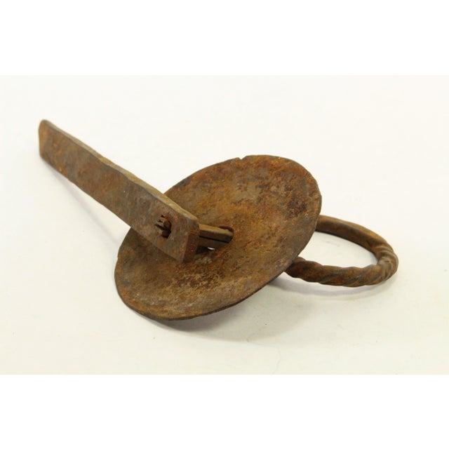 18th C. Wrought Iron Door / Gate Latch For Sale - Image 12 of 12