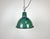 Industrial Green Enamel Factory Lamp, 1960s, in Good conditions. Designed 1960 to 1969 European Plug (up to 250V).The...