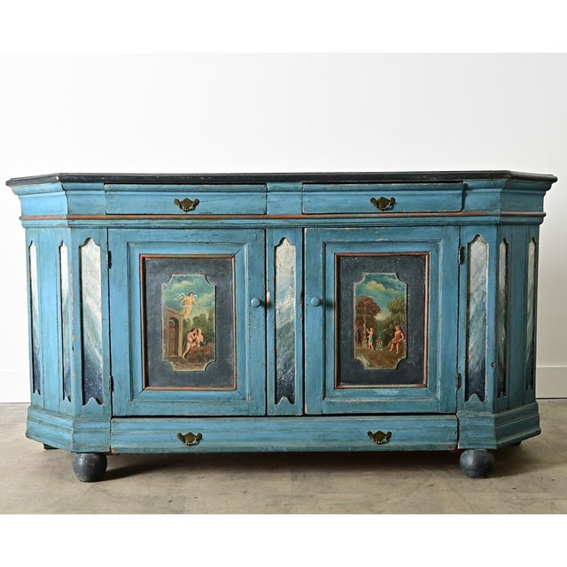 Italian 18th Century Painted Buffet For Sale In Baton Rouge - Image 6 of 12