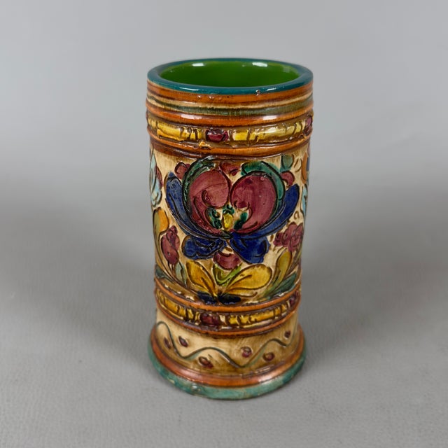 1960s Vintage Hand-Painted Majolica Beer Mugs from Deruta Mancinelli, 1970s, Set of 4 For Sale - Image 5 of 11