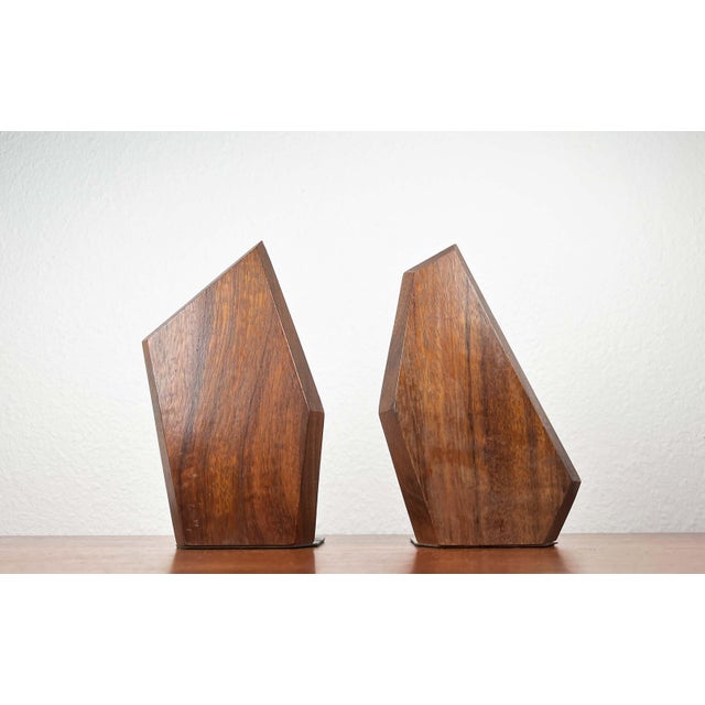 Mid-Century Modern Danish Bookends in Teak, 1960s, Set of 2, in Very Good conditions. Designed 1960 to 1969
