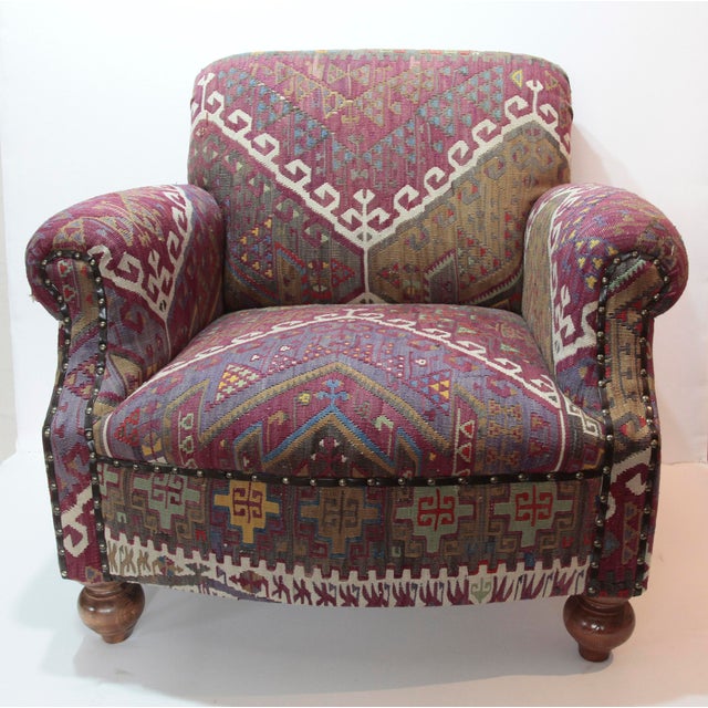 21st Century Kilim Upholstery Armchair Chairish