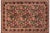 Black Shabby Chic Floral 1990's Pak-Persian Black/Red Wool Rug - 6'2'' X 9'5'' For Sale - Image 8 of 9