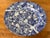 Mid 20th Century Vintage English Blue and White Oval Daher Tea Tray For Sale - Image 5 of 5