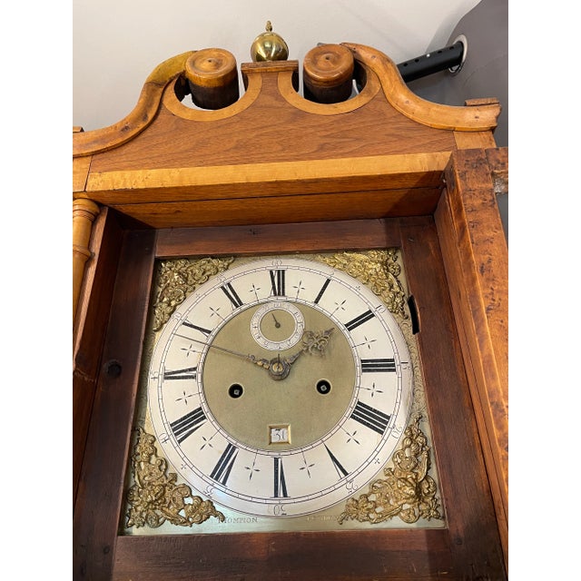 Wood 17th Century English Grandfather Clock by Thomas Tompion For Sale - Image 7 of 13
